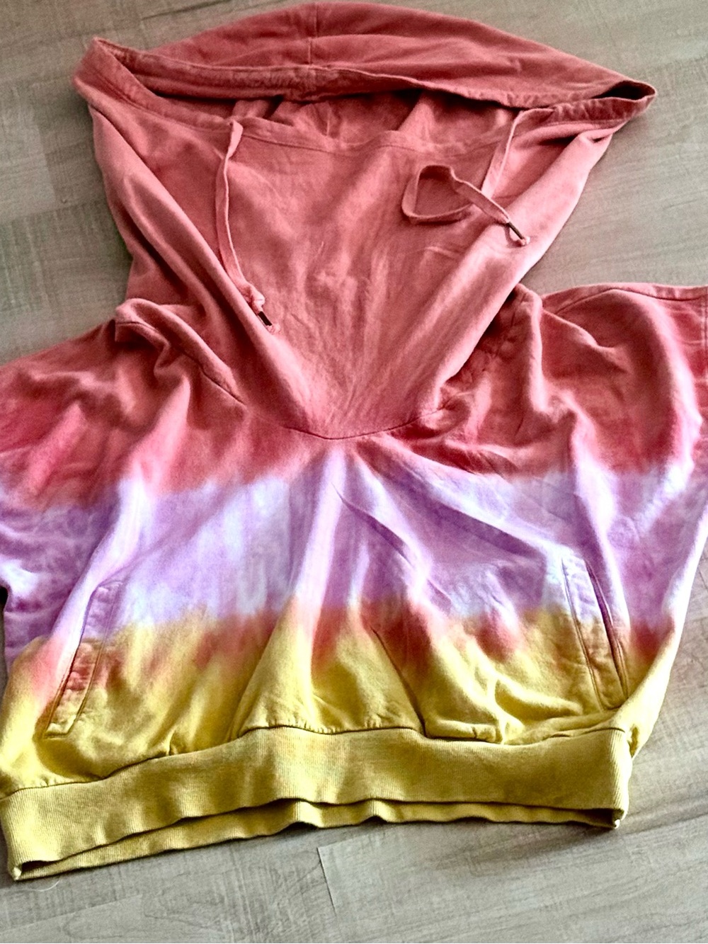 Young Fabulous & Broke Sunset Ombre Tie Dye 2 Piece Set Hoodie L Wrap Pants M - Picture 7 of 14